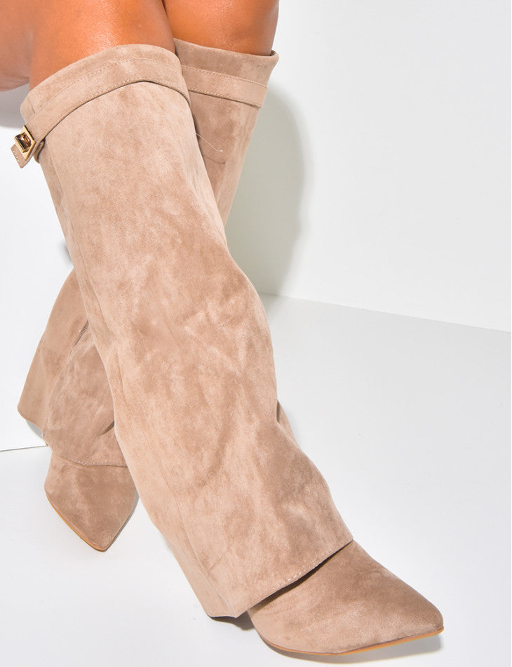 LYOR SUEDE BOOTS- KAKI