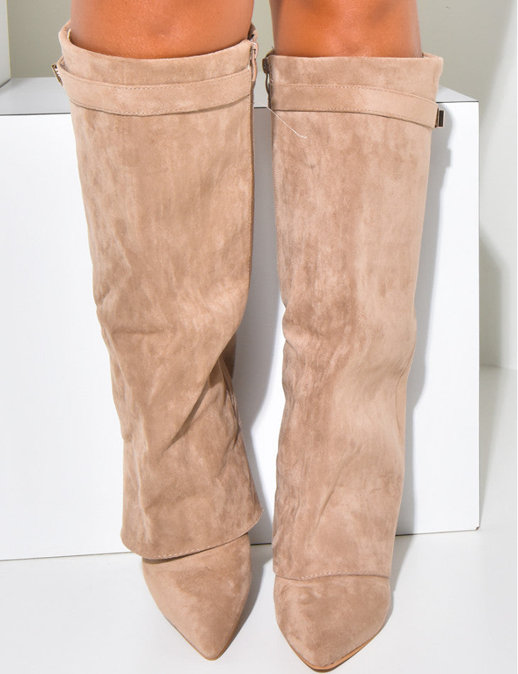 LYOR SUEDE BOOTS- KAKI