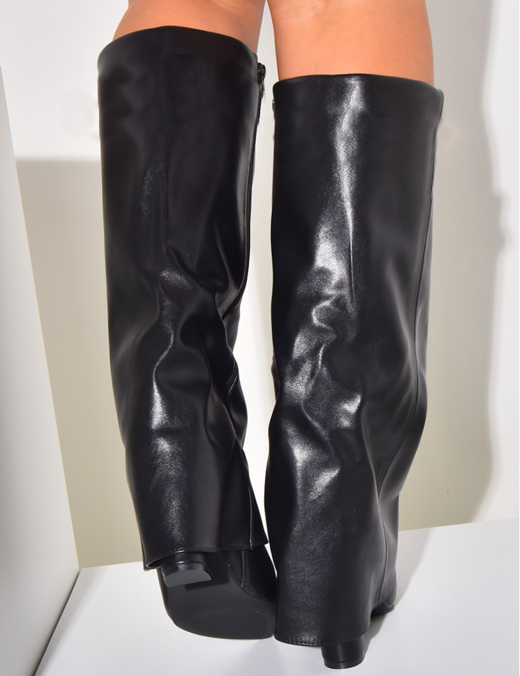 LYOR LEATHER BOOTS- BLACK