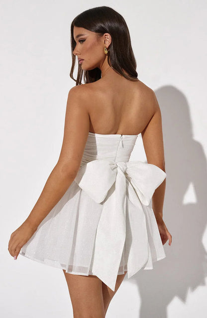 LYOR Bow Back Mini Dress