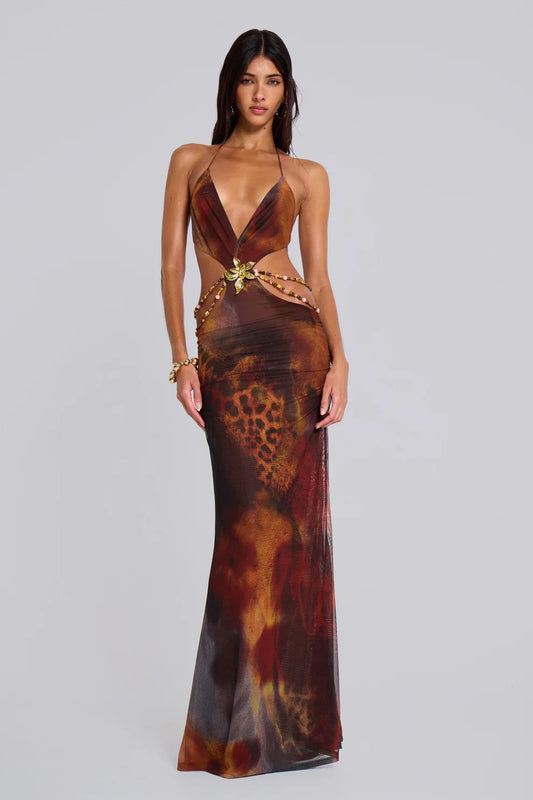 LYOR Jungle Maxi Dress