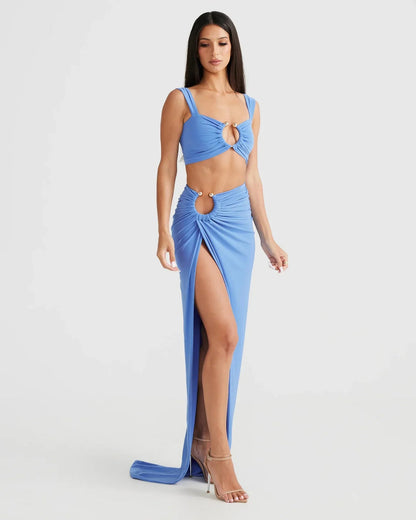 LYOR Cut Out Maxi Dress