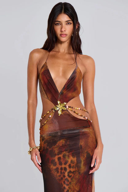 LYOR Jungle Maxi Dress