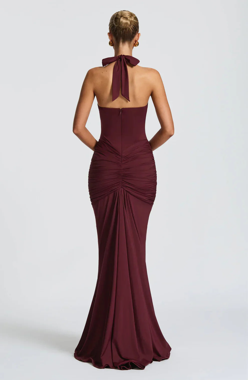 LYOR Draped Jersey Maxi Dress
