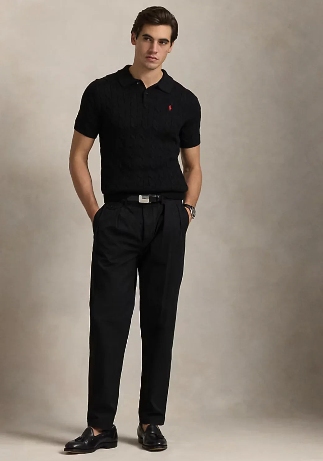 RL X LOURA TEXTURED POLO