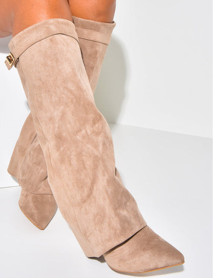 LYOR SUEDE BOOTS- KAKI